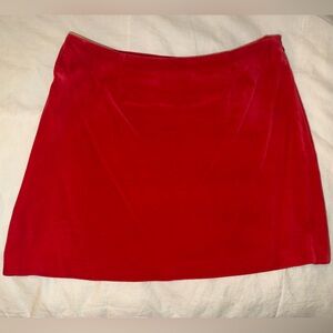 Moschino velvet Red mini Skirt ‘Cheap & chic’ vintage 90’s